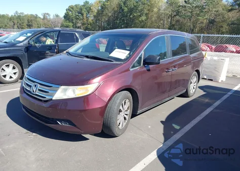 2012 Honda Odyssey Ex-L из США, поврежденный, VIN 5FNRL5H65CB072497